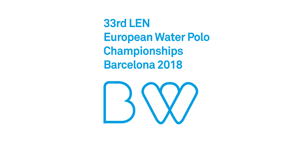Finalist project, 33RD LEN EUROPEAN WATER POLO CHAMPIONSHIPS BARCELONA 2018 Branding and visual identity - Main slider